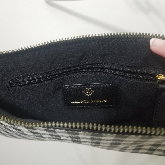 EUC Nanette Lepore b&w plaid purse - Picture 8 of 10